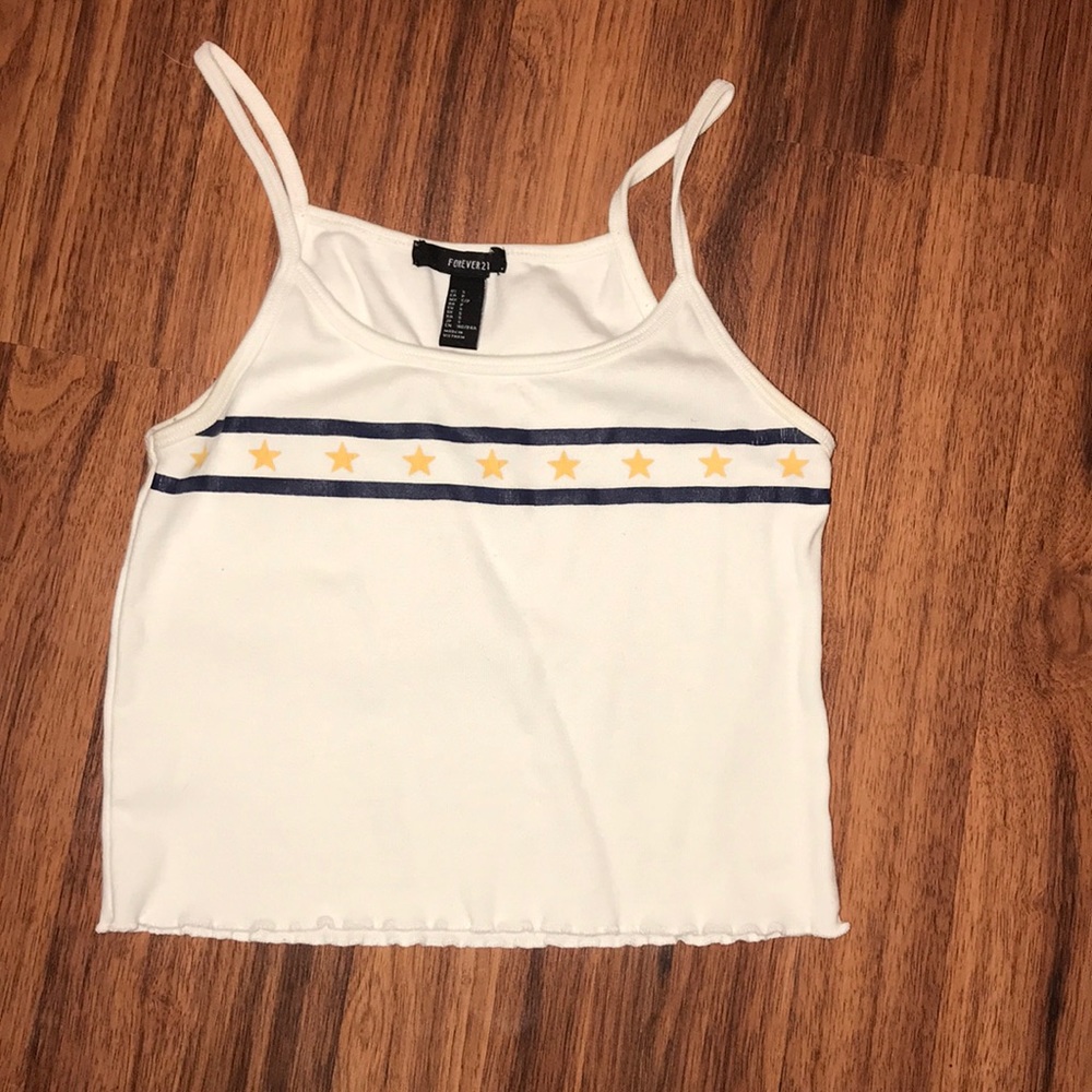 Forever 21 crop top with stars